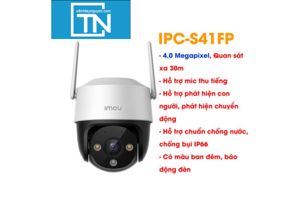 Camera WIFI ngoài trời IMOU IPC-S41FP 4MP