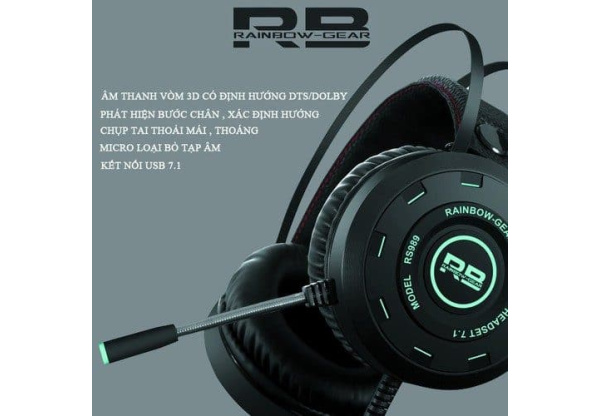 HEADPHONE GAMING 7.1 LED RS989 