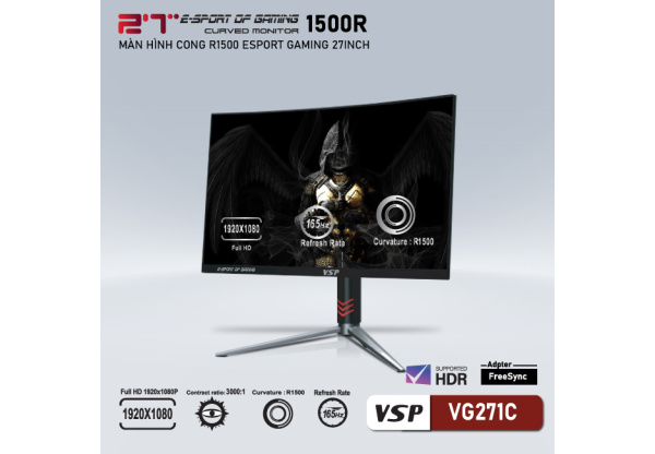 Màn hình cong VSP 27inch ESport Gaming VG271C