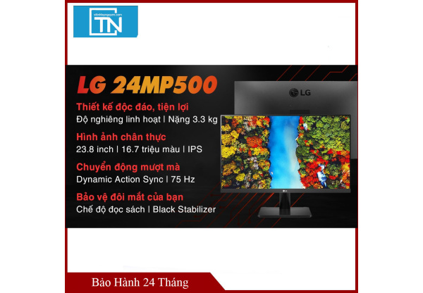 Màn hình LG 24MP500-B (23.8Inch/ Full HD/ 1ms/ 75HZ/ 250cd/m2/ IPS)
