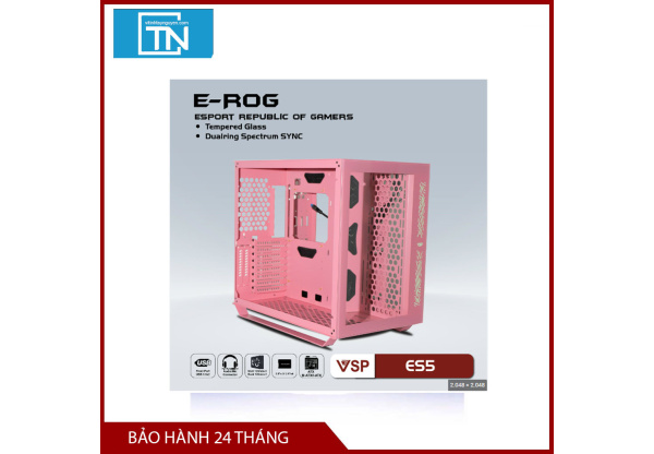 Thùng Máy Case VSP Mirrow ES5 (Hồng)