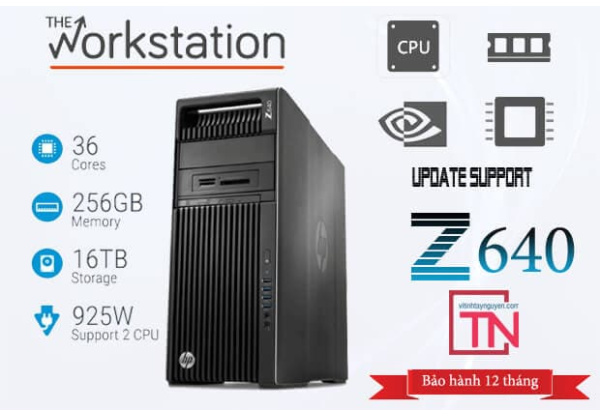 Máy Trạm HP Z640 Workstation 2 Xeon E5-2623 v3 32g Quadro  K4000