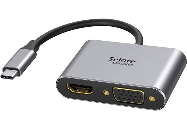Đầu Chuyển  USB -C TO HDMI VGA ADAPTER 4K 2K 