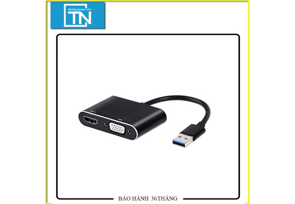 Cáp chuyển USB 3.0 ra HDMI và VGA